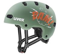 Uvex Kid 4 Style, casco da bici, junior, verde/arancione 55-58cm Moss Green/Papaya