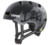 Uvex Kid 4 Style MIPS, casco da bici, junior, nero 51-55cm Dirt Black Matte