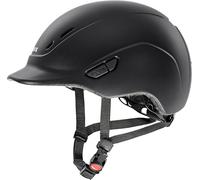 uvex kidoxx - Casco da equitazione leggero per bambini, misura personalizzata, ventilazione ottimale, nero opaco 3XS-XS