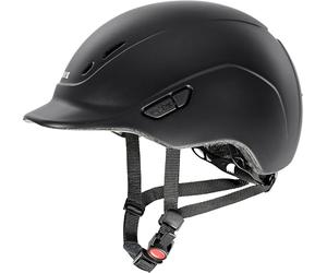uvex kidoxx - Casco da equitazione leggero per bambini, misura personalizzata, ventilazione ottimale, nero opaco 3XS-XS