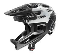 Uvex - Kid's React Jr. Fullface - Casco per bici 52-56 cm grigio/nero