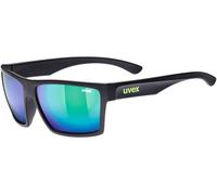 Uvex Occhiali da sole LGL 29 unisex specchiati indice di filtrazione 3 Nero opaco/verde taglia unica
