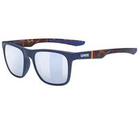 uvex lgl 42 Blue Mat / Havana S3, Blu, Plastic, Unisex occhiali da sole 52