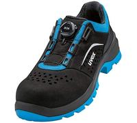 UVEX Low Shoe 69382 S1p Size 38 Pu W11, Scarpa Bassa Traforata S1 P SRC Unisex-Adulto, Nero E Blu, EU