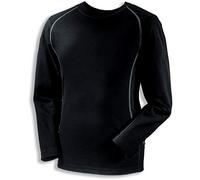 Uvex Maglietta da lavoro da uomo, a maniche lunghe, da uomo, colore nero, progettata per un rapido trasporto termico, Nero , 3XL