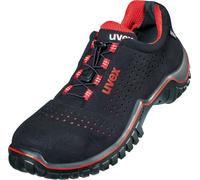 Uvex Motion Style Halbscarpe S1 69988 Nero, Rosso (69988) 39 (Weite 11)