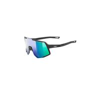Uvex sequenze - occhiali sportivi per adulti - 100% protezione UVA, B, C - privo di appannamenti - black matt/mir.green - one size