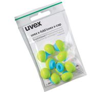 Uvex Orecchiorstappi per orecchie X-Cap 2125351 Verde, Blu, Grigio Snr 24 Db (21258)-L (60 pezzi)