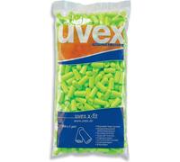 Uvex Orecchiorstappi per orecchie X-Fit 2112003 Verde Snr 37 Db (21120)-M (200 pezzi)