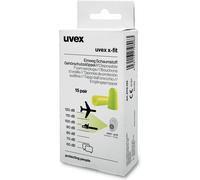 Uvex Orecchiorstappi per orecchie X-Fit 2112133 Verde Snr 37 Db (21120)-M (15 pezzi)