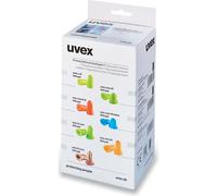 Uvex Orecchiorstappi per orecchie Xact-Fit 2124013 Blu Snr 26 Db (21240)-M (400 pezzi)