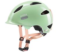 uvex oyo, casco da ciclismo leggero per bambini, regolazione individuale delle dimensioni, ampliabile con luce a LED, 50-54 cm, Menta pesca