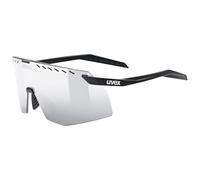 uvex pace stage - occhiali sportivi per adulti - 100% protezione UVA, B, C - privo di appannamenti - black matt/mir.silver - one size