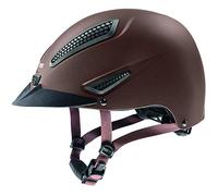 uvex perfexxion II, casco da equitazione robusto unisex, regolazione individuale delle dimensioni, ventilazione ottimale, brown matt, 59-61 cm