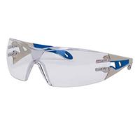 Uvex Pheos Laboratory Work Goggles - Resistente ai graffi e alla nebbia - Chiaro/Blu - Taglia M/L