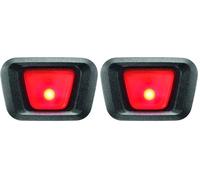 uvex plug-in LED XB048 luce, adatto ai modelli uvex finale e uvex true, luce fissa e lampeggiante, black-red, one size (Confezione da 2)