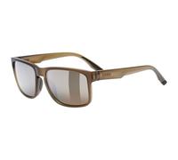 uvex poise P - occhiali sportivi per adulti - 100% protezione UVA, B, C - polarizzato - smoke matt/brown - one size