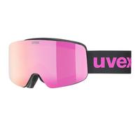Uvex pwdr FM, maschera da sci Unisex bambino, black matt/pink-clear, one size