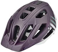 uvex quatro cc, casco MTB sicuro unisex, regolazione individuale delle dimensioni, cchermo regolabile, plum, white matt, 52-57 cm