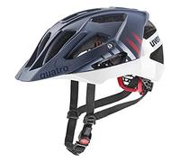 uvex quatro cc, casco MTB sicuro unisex, regolazione individuale delle dimensioni, cchermo regolabile, deep space, white matt, 56-61 cm