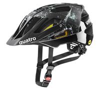 uvex Quatro CC MIPS, Casco da Bicicletta Unisex-Adult, Black-Jade Matt, 52-57 cm