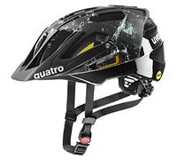 uvex Quatro CC MIPS, Casco da Bicicletta Unisex-Adult, Black-Jade Matt, 52-57 cm