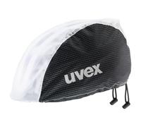 uvex rain cap bike berretto da bicicletta, antivento e idrorepellente, vestibilità flessibile, black white, L/XL