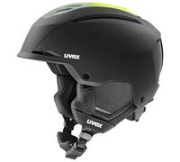 Uvex Resolution, casco da sci, nero/verde 59-61cm Black-Electrum Grad Matt