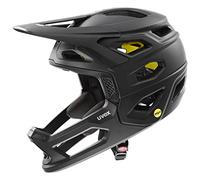 uvex revolt MIPS, casco MTB superleggero unisex, sistema MIPS, regolazione individuale delle dimensioni, all black matt, 57-61 cm
