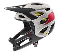 uvex revolt MIPS, casco MTB superleggero unisex, sistema MIPS, regolazione individuale delle dimensioni, oak brown-red matt, 52-57 cm