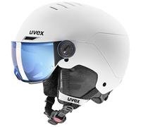 Casco da sci per bambini Uvex Rocket Jr. Visor Dimensioni del casco: 51-55 cm / Colore: bianco