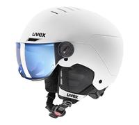 Uvex Rocket Jr. Visor - casco sci alpino - bambino 51/55 White/Black junior