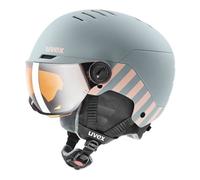 Uvex Rocket Jr. Visor - casco sci alpino - bambino Grey 51/55