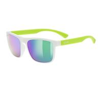 Uvex rookie, occhiali da sole, junior, bianco/verde Onesize White-Lime Mat