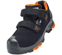 UVEX, Sandali 2 S1 P SRC W11 Uomo, Nero Arancione, 44 EU
