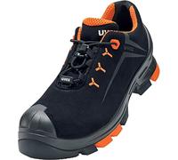 uvex Scarpa Bassa Traforata S1 P SRC, Lavoro Uomo, Nero Arancione, 51 EU