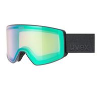 Uvex scenic FM, maschera da sci Unisex adulto, black matt/mirror green, one size