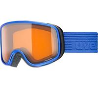 uvex scribble LG, maschera da sci Unisex bambino, cobalt mat/lasergold-clear, one size
