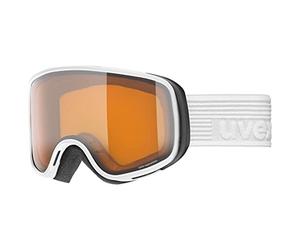 uvex scribble LG, maschera da sci Unisex bambino, white/lasergold-clear, one size