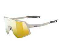 uvex sequenze - occhiali sportivi per adulti - 100% protezione UVA, B, C - privo di appannamenti - grey matt/mir.gold - one size