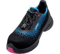 Uvex Sicurezzaitscarpa Halbscarpa 6826 perforata Nero/Blu Pu 35 (Weite 11)