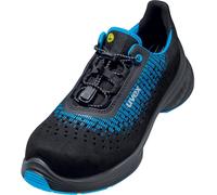 Uvex Sicurezzaitscarpa Halbscarpa 6829 perforata Nero/Blu Pu 35 (Weite 12)