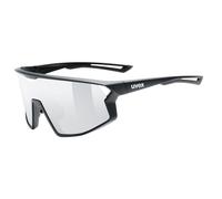 Uvex skyryse - occhiali sportivi per adulti - forte protezione UV - con miglioramento del contrasto - black matt/silver mirror - one size