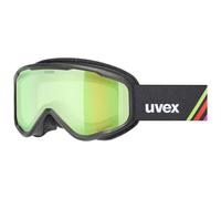Uvex speedy nova FM, maschera da sci Unisex bambino, black matt/mirror green, one size