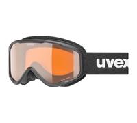 Uvex speedy nova - maschera da sci per bambini - categoria di filtro 2 - privo di appannamenti - black sl/lasergold - one size