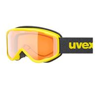 Uvex speedy nova - maschera da sci per bambini - categoria di filtro 2 - privo di appannamenti - yellow sl/lasergold - one size
