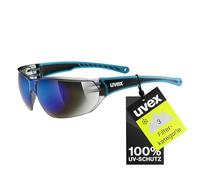 Uvex sportstyle 204, occhiali sportivi unisex, specchiato, comfort senza pressione e tenuta perfetta, blue/blue, one size