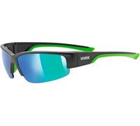 Uvex Sportstyle 215 occhiali da sole (nero opaco verde/verde) OS