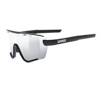 uvex sportstyle 236, occhiali sportivi Unisex adulto, black matt/mirror silver, one size