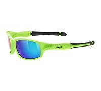 uvex sportstyle 507, occhiali da sole per bambini, specchiato, incl. fascia, green/green, one size